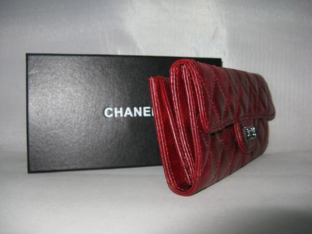 シャネルCHANELマトラッセ財布ヴィンテージカーフA50140 ボルドー