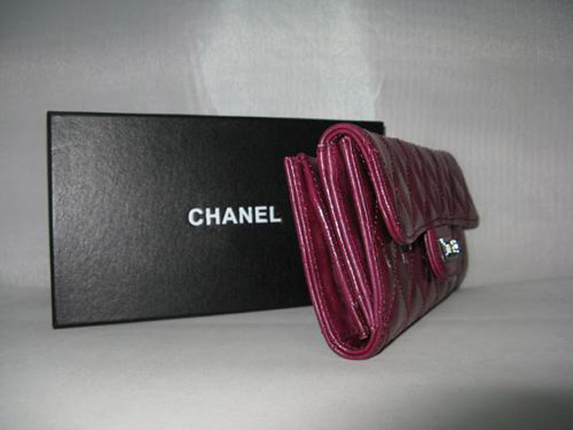 シャネルCHANELマトラッセ財布ヴィンテージカーフA50140 バープル