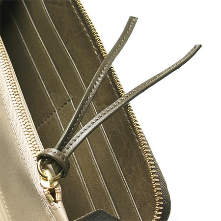 クロエ ラウンドファスナー 長財布 /オリーブグリーン 3p0320 7a733 086