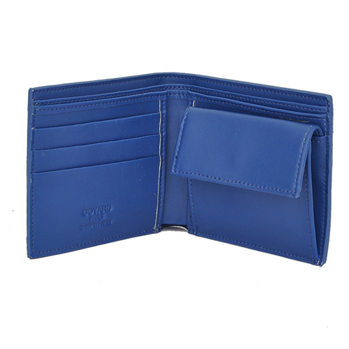 GOYARD ゴヤール 財布 二つ折り　ブルー GOYWA-41