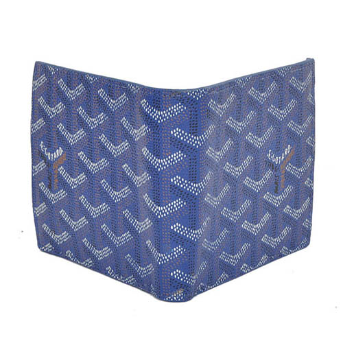 GOYARD ゴヤール 財布 二つ折り　ブルー GOYWA-41