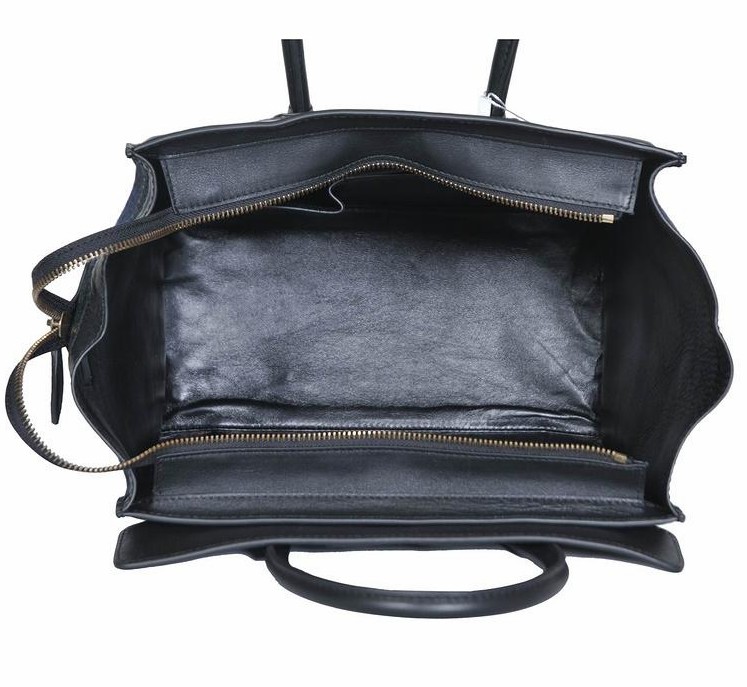  セリーヌ16398 2JBP 07MI MINI LUGGAGE ミニ ショッパー ラゲージ トート バッグ- ブラック
