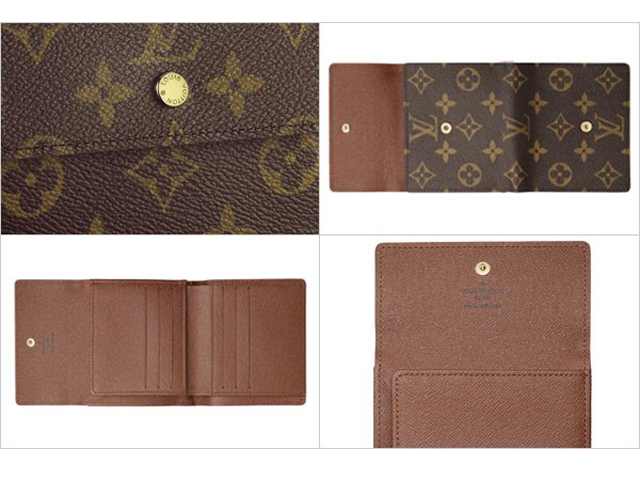 ルイ.ヴィトン LOUIS VUITTON モノグラム 三折り財布 M61654