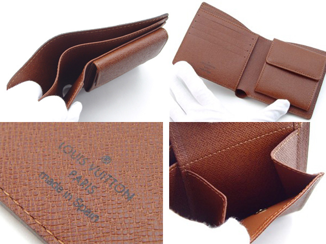 ルイ ヴィトン LOUIS VUITTON モノグラム 二つ折り札入れ 財布 M61675