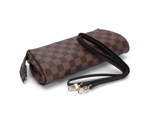  ルイヴィトン LOUIS VUITTON ダミエ エヴァ ショルダーバッグ クラッチバッグ N55213
