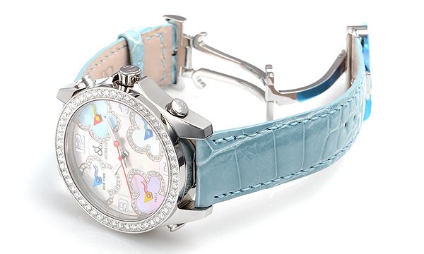 ジェイコブ クローバー ５タイムゾーン JC-MATH10D パステルマルチカラー