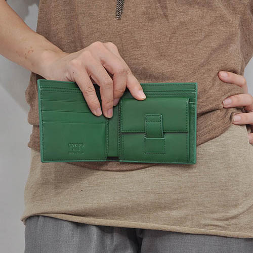 GOYARD ゴヤール 財布 二つ折り　グリーン GOYWA-45
