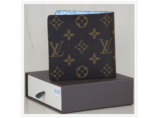 ルイ ヴィトン LOUIS VUITTON モノグラム 二つ折り札入れ 財布 M61675