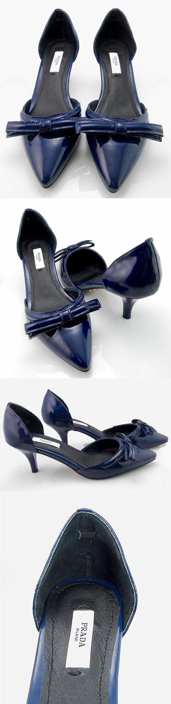 プラダ ハイヒール PRADA シューズ 革靴 パンプス サファイア 20614