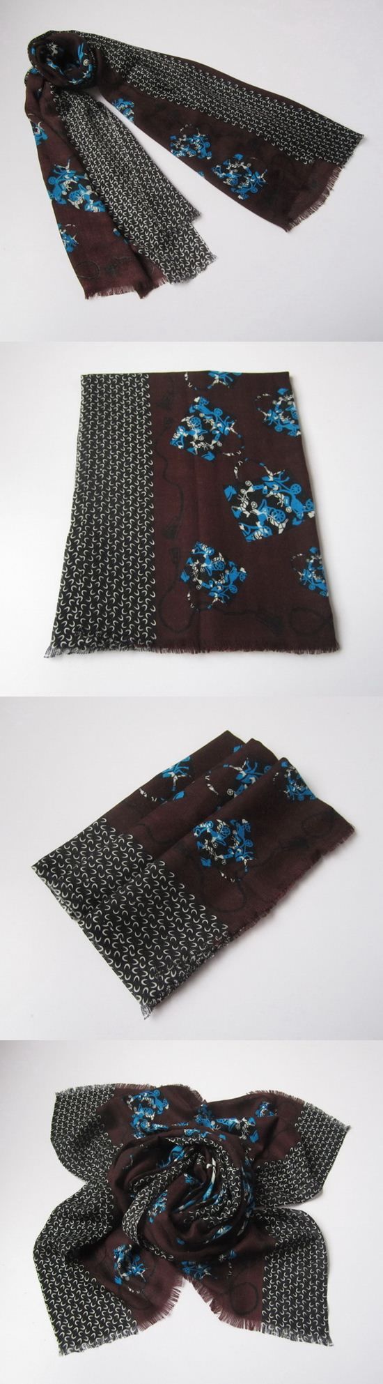 エルメスHERMESマフラー 2013新作 スカーフ hm011-Coffee