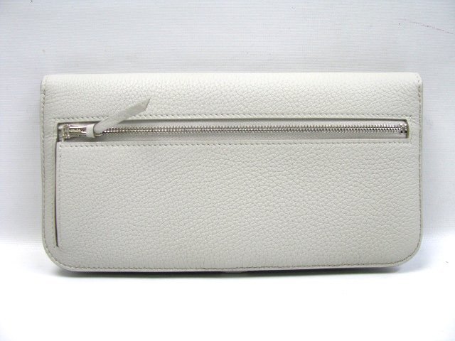 エルメス ニュードゴン 長財布 トゴ/グレーパール（金具：シルバー）HERMES05