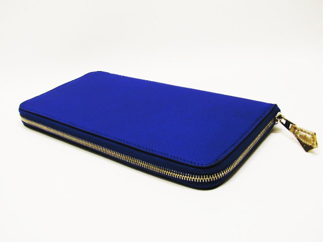 エルメス アザップシルクイン　ラウンド長財布 ヴォーエプソン/エレクトリック HERME005