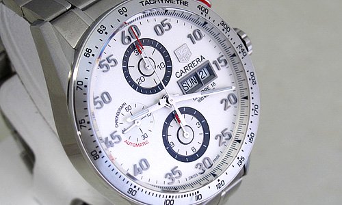 タグ・ホイヤー カレラタキメーター クロノデイデイト CV2A11.BA0796 シルバー