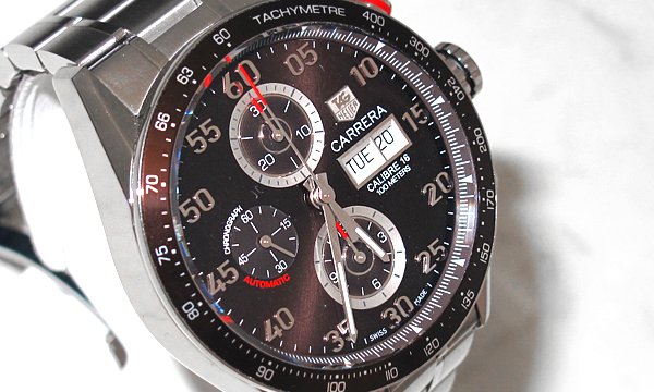 タグ・ホイヤー カレラタキメーター クロノデイデイト CV2A12.BA0796 ブラウン