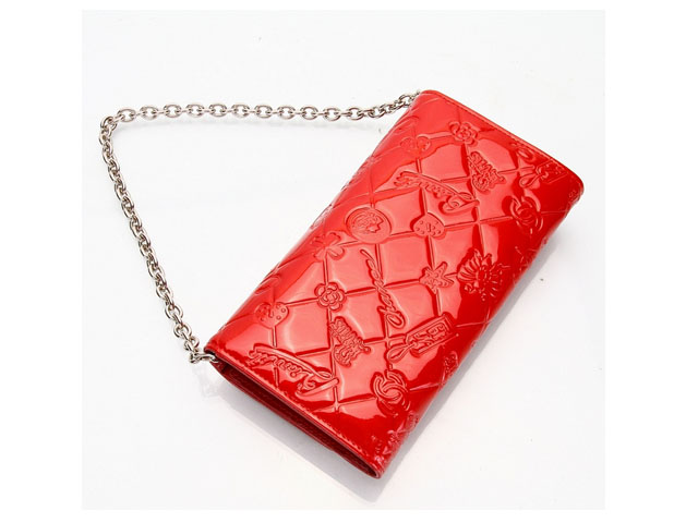 CHANEL シャネル レッド クルーズライン長財布 998015