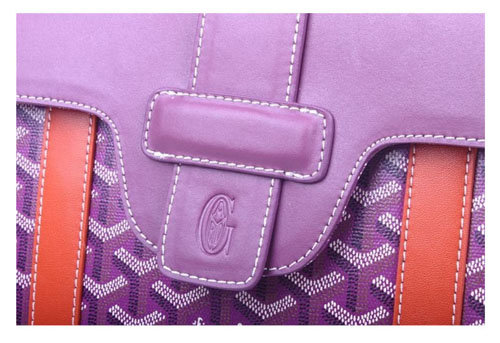  GOYARD ゴヤール バッグ サイゴンMM パープル×レッド系 GOY057