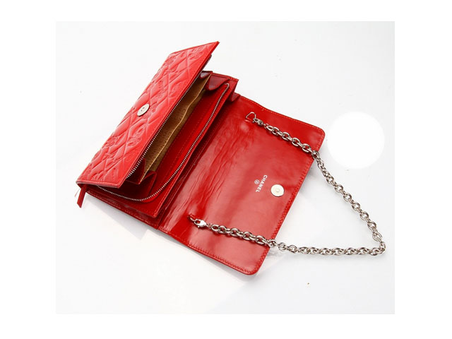 CHANEL シャネル レッド クルーズライン長財布 998015
