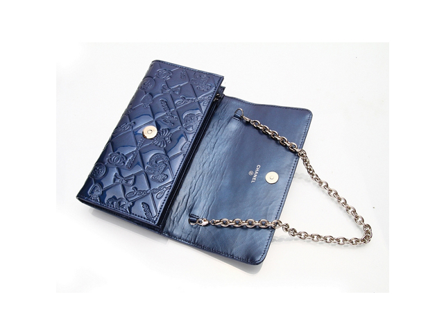 CHANEL シャネル ブルー クルーズライン長財布 998015