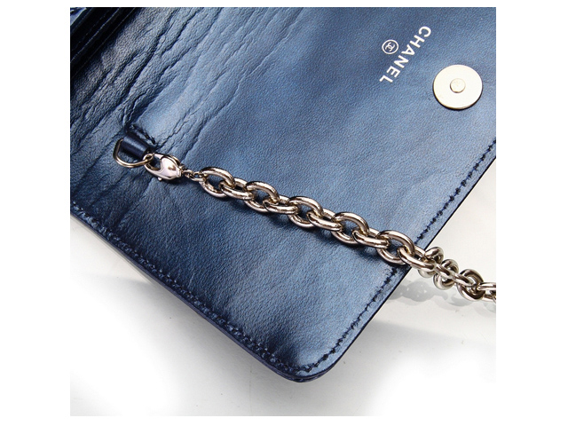 CHANEL シャネル ブルー クルーズライン長財布 998015