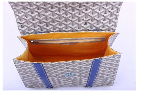  GOYARD ゴヤール バッグ サイゴンMM グレー×ブルー系 GOY059