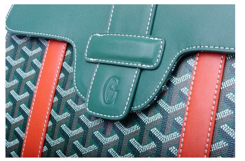  GOYARD ゴヤール バッグ サイゴンMM グリーン×レッド系 GOY060