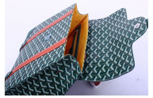  GOYARD ゴヤール バッグ サイゴンMM グリーン×レッド系 GOY060