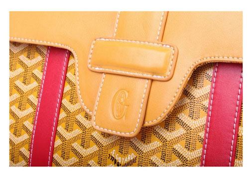  GOYARD ゴヤール バッグ サイゴンMM イエロー×レッド系 GOY061