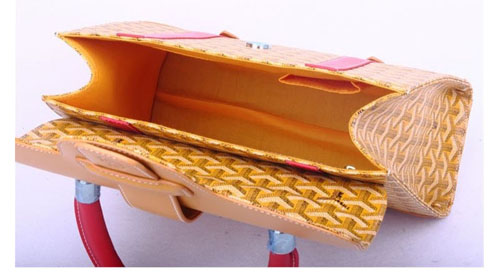  GOYARD ゴヤール バッグ サイゴンMM イエロー×レッド系 GOY061
