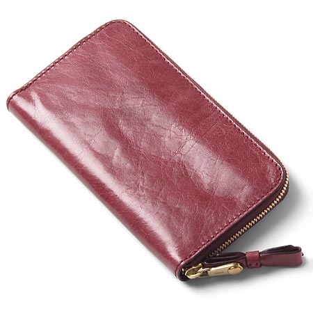 クロエ ラウンドファスナー 長財布 /カシスレッド 3p0320 7a733 893