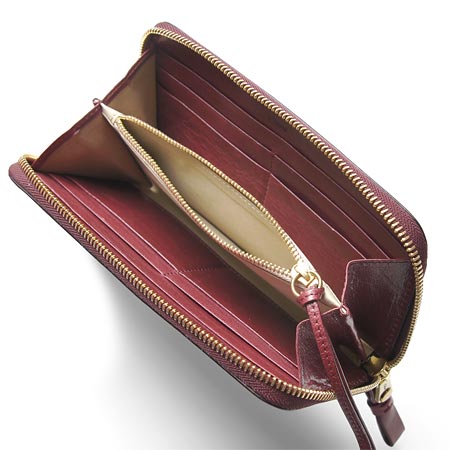 クロエ ラウンドファスナー 長財布 /カシスレッド 3p0320 7a733 893