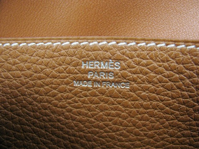 エルメス ドゴンロング トゴ/ゴールド（金具：シルバー）HERMES07