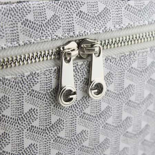  GOYARD ゴヤール ボックス 化粧バッグ ホワイト GOY073