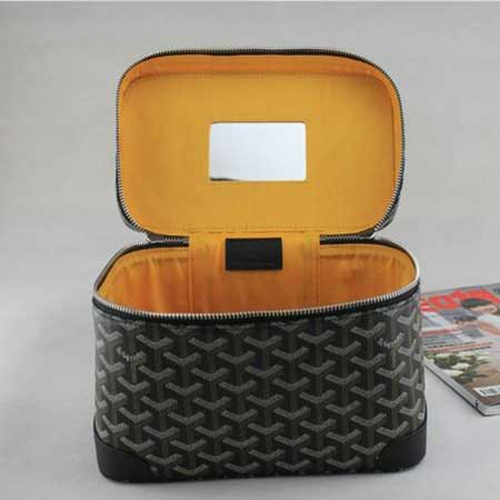  GOYARD ゴヤール ボックス 化粧バッグ ブラック GOY074