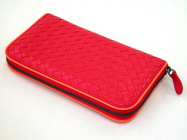 ボッテガヴェネタ ラウンドファスナー長財布 114076V00AP-6674 レッド
