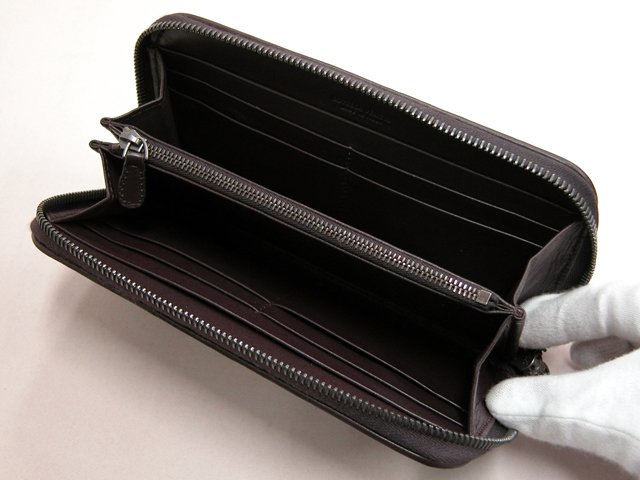 ボッテガヴェネタ ラウンドファスナー長財布 114076V001N-2040 ダークブラウン