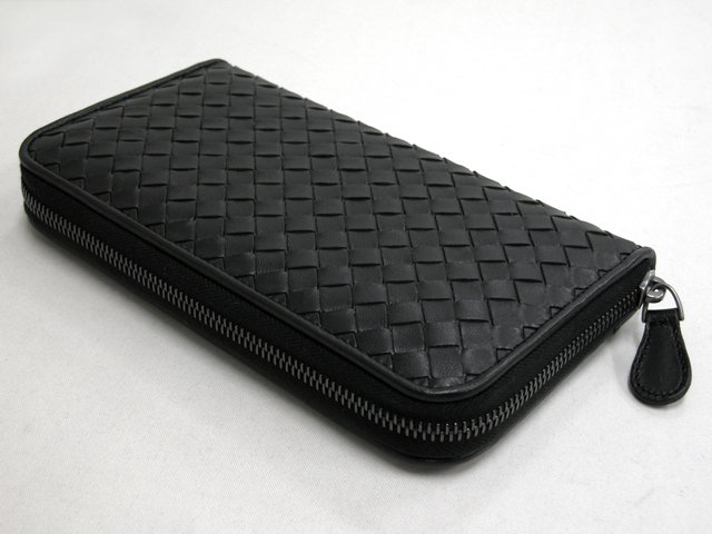 ボッテガヴェネタ ラウンドファスナー長財布 114076V001N-1000 ブラック