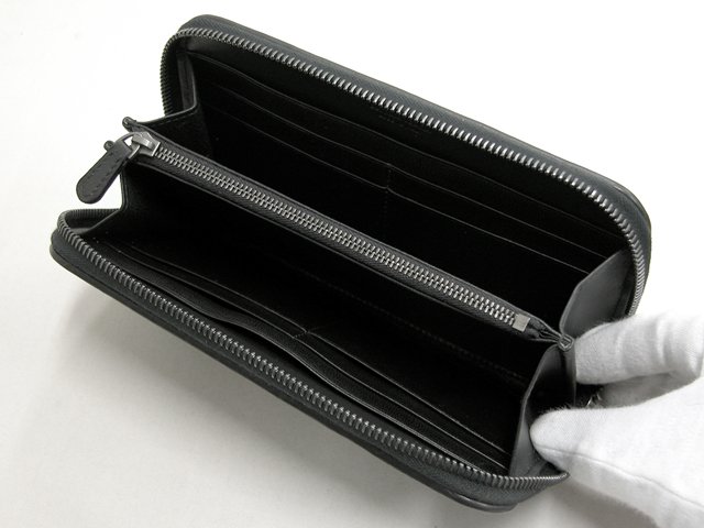 ボッテガヴェネタ ラウンドファスナー長財布 114076V001N-1000 ブラック