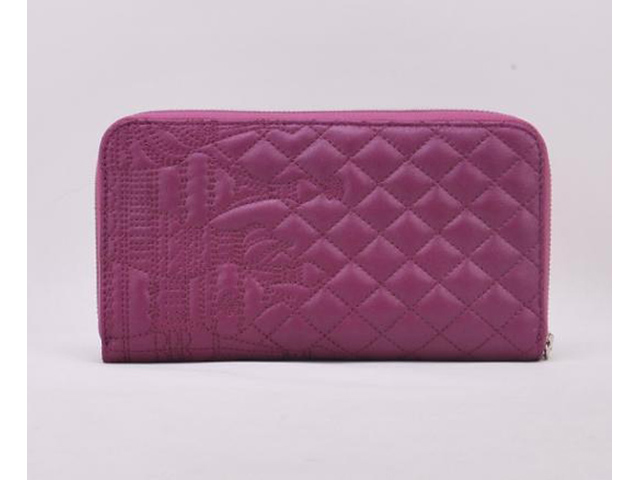シャネル CHANEL マトラッセ バーブル カーフスキンラウンドファスナー長財布 A48697