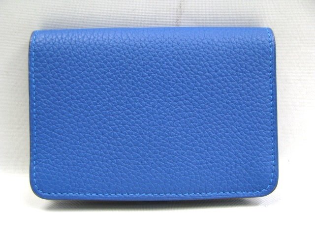 エルメス ドゴンカードケース トゴ/ミコノス（金具：シルバー）HERMES09