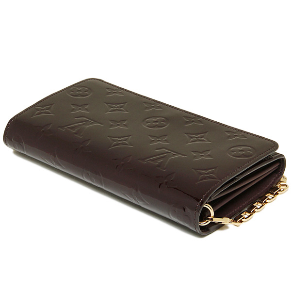 ルイヴィトン スーパーコピー バッグ LOUIS VUITTON M90088 モノグラム・ヴェルニ ポルトフォイユ・サラ チェーン