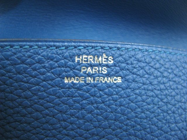 エルメス ドゴンカードケース トゴ/ミコノス（金具：シルバー）HERMES09