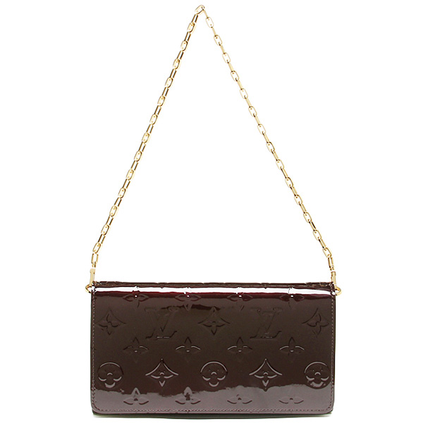 ルイヴィトン スーパーコピー バッグ LOUIS VUITTON M90088 モノグラム・ヴェルニ ポルトフォイユ・サラ チェーン
