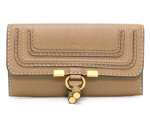 クロエ CHLOE マーシー カーフレザー 長財布 ナッツ【NUT】 3P0573 161 174