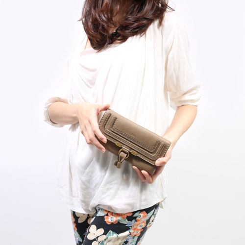 クロエ CHLOE マーシー カーフレザー 長財布 ナッツ【NUT】 3P0573 161 174