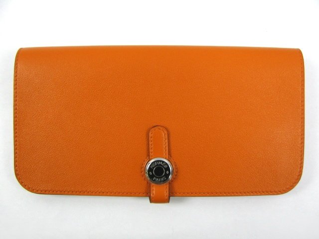 エルメス ドゴンロング/□P刻印（2012年製造）/オレンジ HERMES10