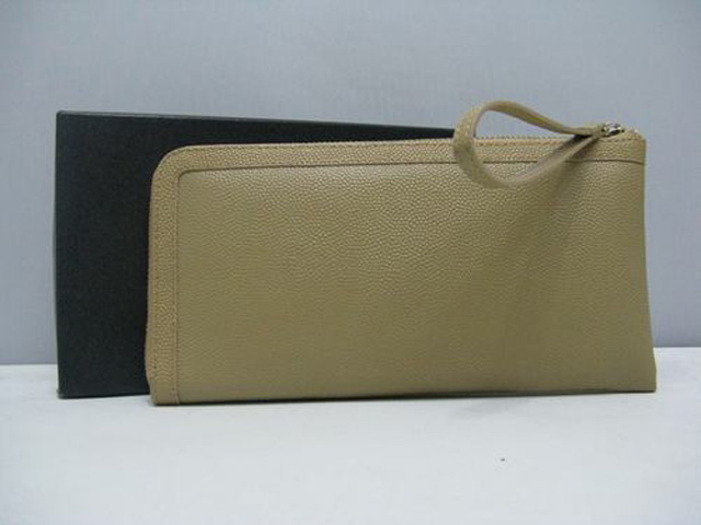 シャネル CHANEL キャビアスキンCCマーク財布 ベージュ 3666