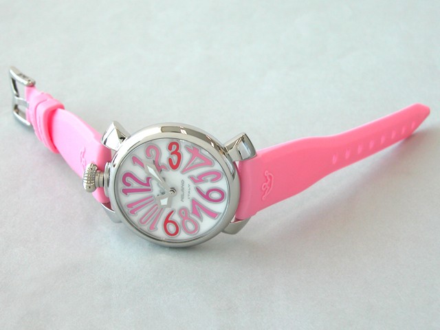 ガガ･ミラノ マニュアル 40mm クォーツ 5020.6 ピンクラバー ホワイトシェル/ピンクカラーアラビア