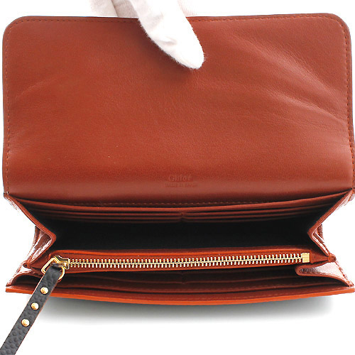 クロエ CHLOE ベア カーフレザー 長財布 ブラック＆ブラウン 3P0153833001