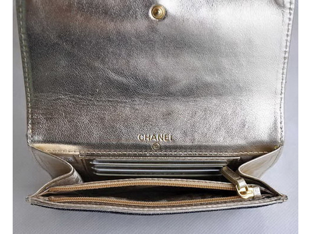 CHANEL シャネルスーパーコピー デニムブルー 長財布31992