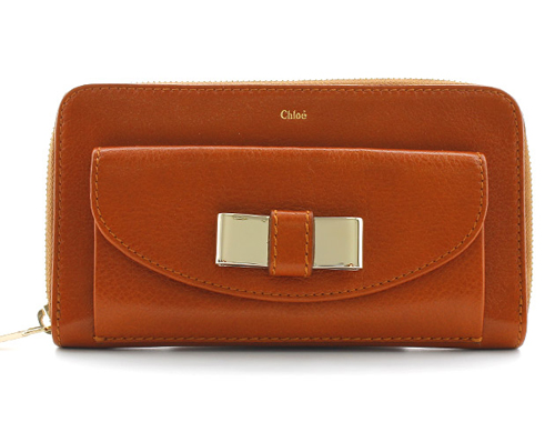 クロエ CHLOE リリィ カーフレザー 長財布 キャラメル【CARAMEL】 3P0501015153